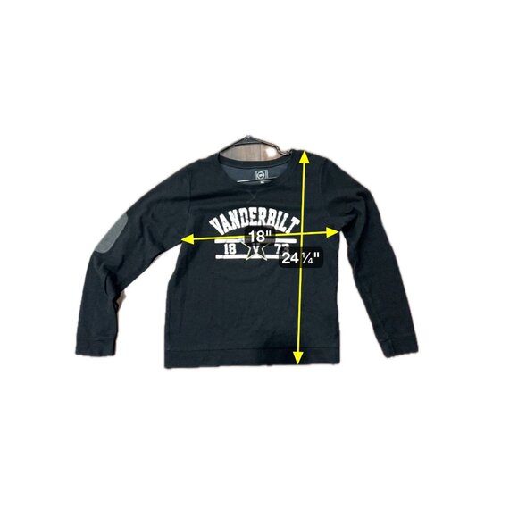U-Trau Vanderbilt 1873 XL Long Sleeve Sweatshirt Black Retro Graphic Design - Picture 8 of 10